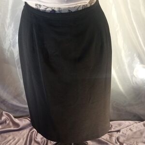 Norton McNaughton Sleek Black Pencil Skirt